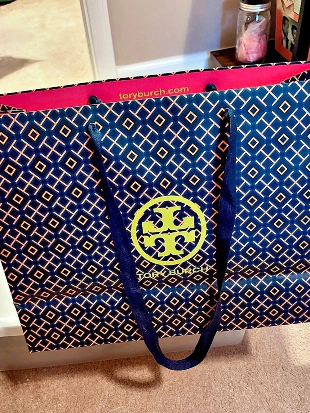 Tory Burch Logo Paper Gift Bag
